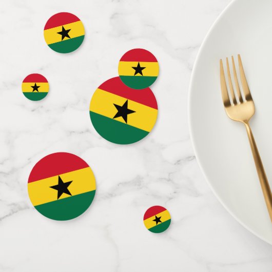 Tafelconfetti met vlag van Ghana Confetti (Groep)