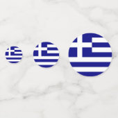 Tafelconfetti met vlag van Griekenland Confetti (Achterkanten)