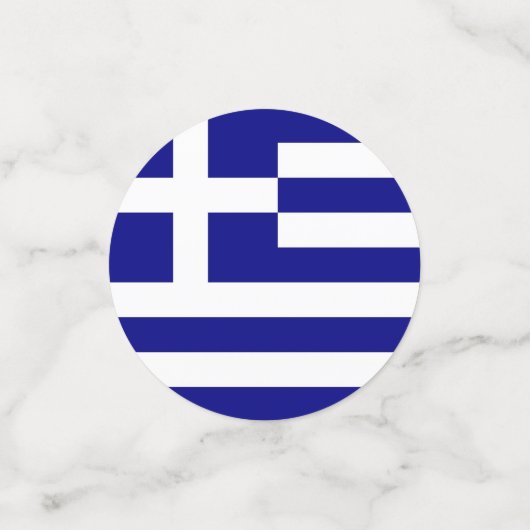 Tafelconfetti met vlag van Griekenland Confetti (Kleine voorkant)