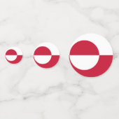 Tafelconfetti met vlag van Groenland Confetti (Voorkanten)