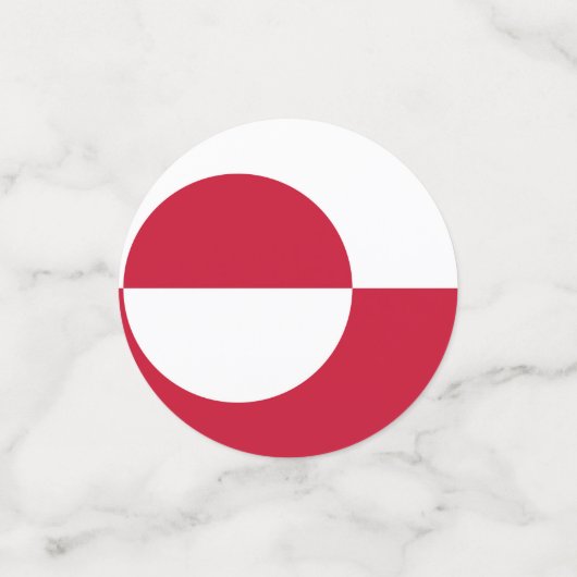 Tafelconfetti met vlag van Groenland Confetti (Kleine voorkant)