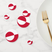 Tafelconfetti met vlag van Groenland Confetti (Groep)