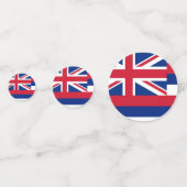 Tafelconfetti met vlag van Hawaï, Verenigde Staten Confetti (Achterkanten)