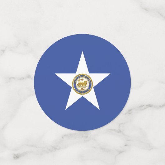 Tafelconfetti met vlag van Houston, Texas Confetti (Kleine voorkant)