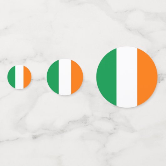 Tafelconfetti met vlag van Ierland Confetti (Achterkanten)