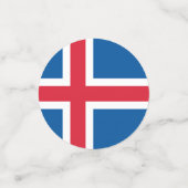 Tafelconfetti met vlag van IJsland Confetti (Kleine voorkant)