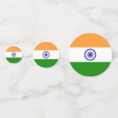 Tafelconfetti met vlag van India Confetti (Voorkanten)
