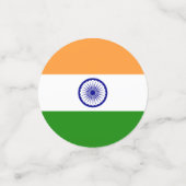 Tafelconfetti met vlag van India Confetti (Kleine voorkant)
