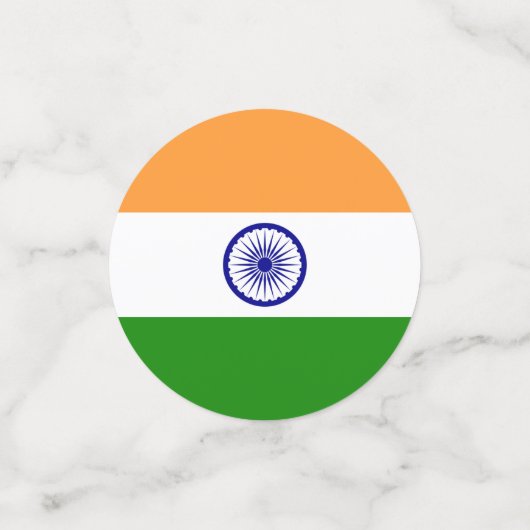 Tafelconfetti met vlag van India Confetti (Kleine voorkant)