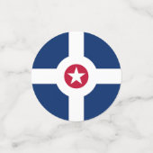 Tafelconfetti met vlag van Indianapolis, Verenigde Confetti (Kleine voorkant)