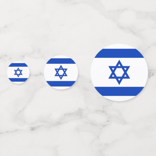 Tafelconfetti met vlag van Israël Confetti (Voorkanten)