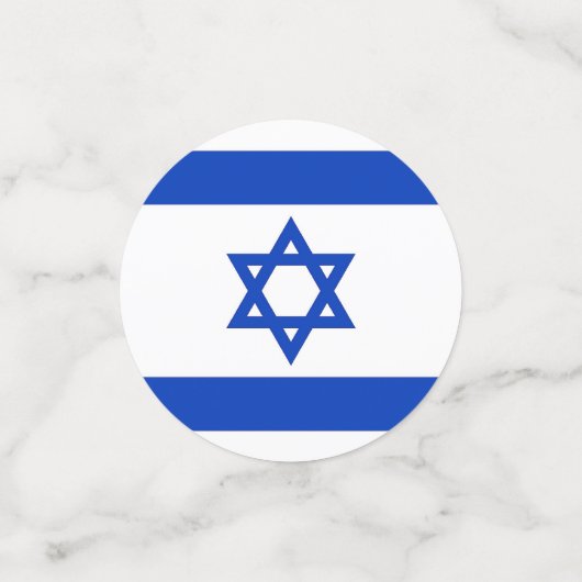 Tafelconfetti met vlag van Israël Confetti (Kleine voorkant)