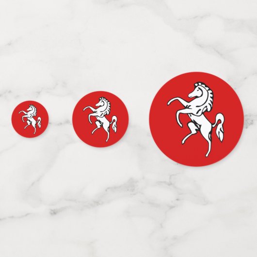 Tafelconfetti met vlag van Kent County, Engeland Confetti (Voorkanten)