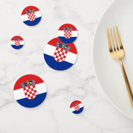 Tafelconfetti met vlag van Kroatië Confetti