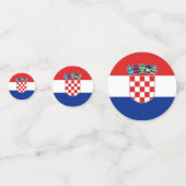 Tafelconfetti met vlag van Kroatië Confetti (Voorkanten)