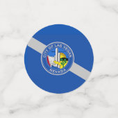 Tafelconfetti met vlag van Las Vegas City, Nevada Confetti (Kleine voorkant)