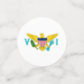 Tafelconfetti met vlag van Maagdeneilanden Confetti (Kleine voorkant)