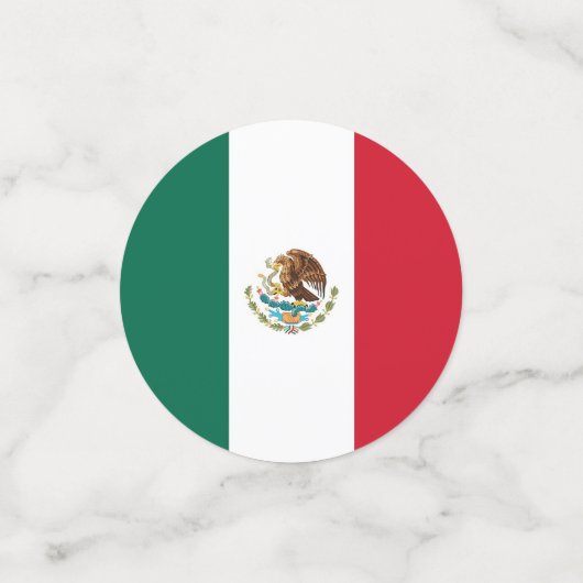 Tafelconfetti met vlag van Mexico Confetti (Kleine voorkant)