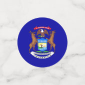 Tafelconfetti met vlag van Michigan Confetti (Kleine voorkant)