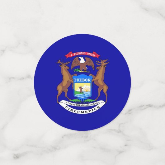 Tafelconfetti met vlag van Michigan Confetti (Kleine voorkant)