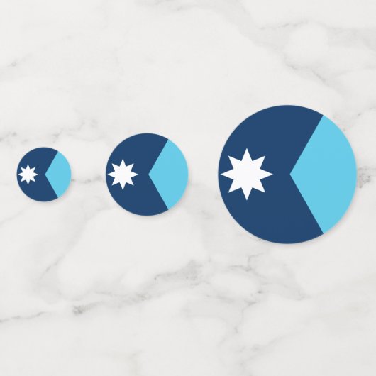 Tafelconfetti met vlag van Minnesota, USA Confetti (Voorkanten)