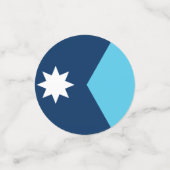 Tafelconfetti met vlag van Minnesota, USA Confetti (Kleine voorkant)