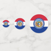 Tafelconfetti met vlag van Missouri Confetti (Achterkanten)