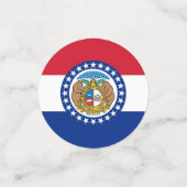 Tafelconfetti met vlag van Missouri Confetti (Kleine voorkant)