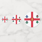 Tafelconfetti met vlag van Montreal, Canada Confetti (Voorkanten)