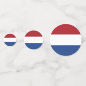 Tafelconfetti met vlag van Nederland Confetti (Achterkanten)
