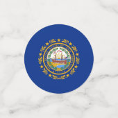 Tafelconfetti met vlag van New Hampshire Confetti (Kleine voorkant)