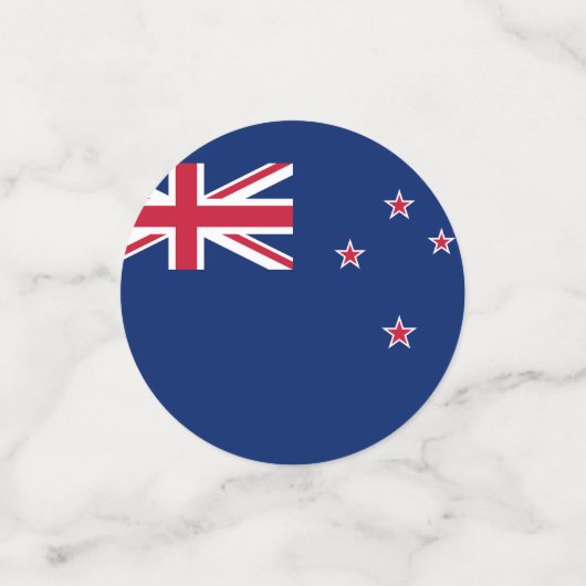 Tafelconfetti met vlag van Nieuw-Zeeland Confetti (Kleine voorkant)