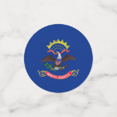 Tafelconfetti met vlag van North Dakota Confetti (Kleine voorkant)