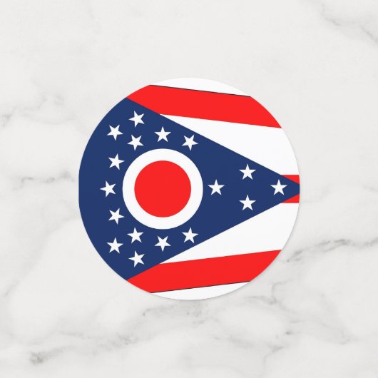 Tafelconfetti met vlag van Ohio Confetti (Kleine voorkant)