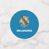 Tafelconfetti met vlag van Oklahoma Confetti (Kleine voorkant)