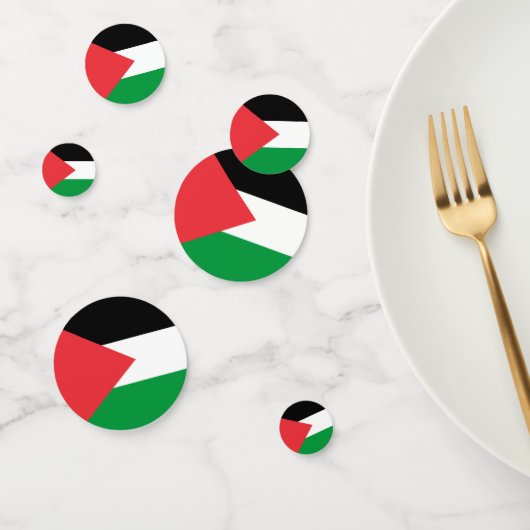 Tafelconfetti met vlag van Palestina Confetti (Groep)