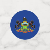 Tafelconfetti met vlag van Pennsylvania Confetti (Kleine voorkant)