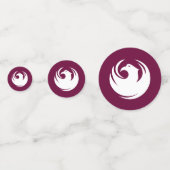 Tafelconfetti met vlag van Phoenix City, Arizona Confetti (Achterkanten)