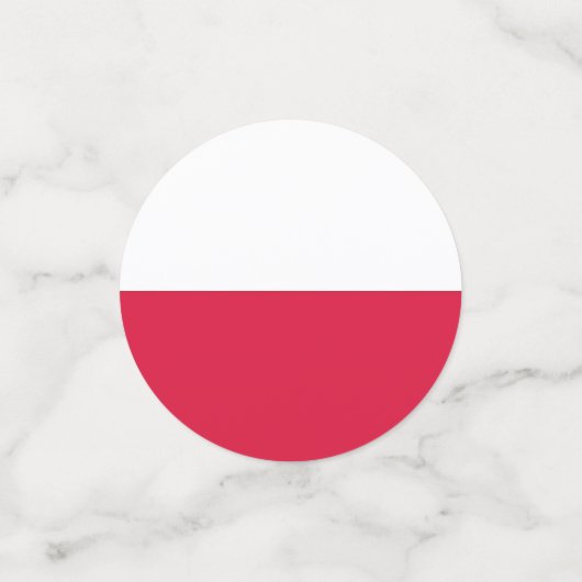 Tafelconfetti met vlag van Polen Confetti (Kleine voorkant)