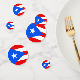 Tafelconfetti met vlag van Puerto Rico Confetti