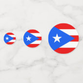 Tafelconfetti met vlag van Puerto Rico Confetti (Voorkanten)