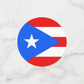 Tafelconfetti met vlag van Puerto Rico Confetti (Kleine voorkant)