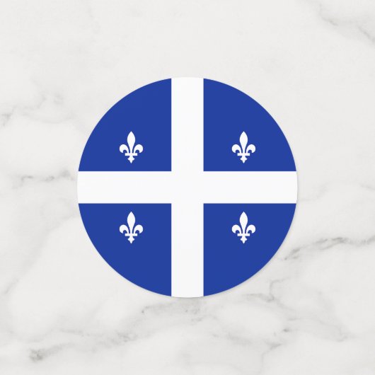 Tafelconfetti met vlag van Quebec, Canada Confetti (Kleine voorkant)