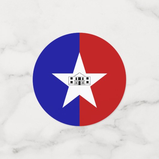 Tafelconfetti met vlag van San Antonio, Texas Confetti (Kleine voorkant)