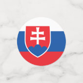 Tafelconfetti met vlag van Slowakije Confetti (Kleine voorkant)