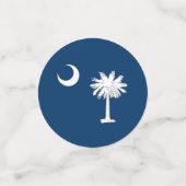 Tafelconfetti met vlag van South Carolina Confetti (Kleine voorkant)