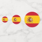 Tafelconfetti met vlag van Spanje Confetti (Voorkanten)