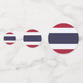 Tafelconfetti met vlag van Thailand Confetti (Voorkanten)