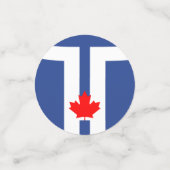 Tafelconfetti met vlag van Toronto, Canada Confetti (Kleine voorkant)