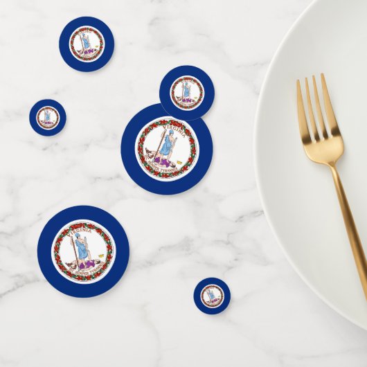 Tafelconfetti met vlag van Virginia Confetti (Groep)